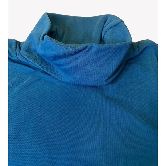 NWOT Only Necessities Women's Plus L 18-20 Long Sleeve Bright Cobalt Turtleneck - Picture 3 of 5